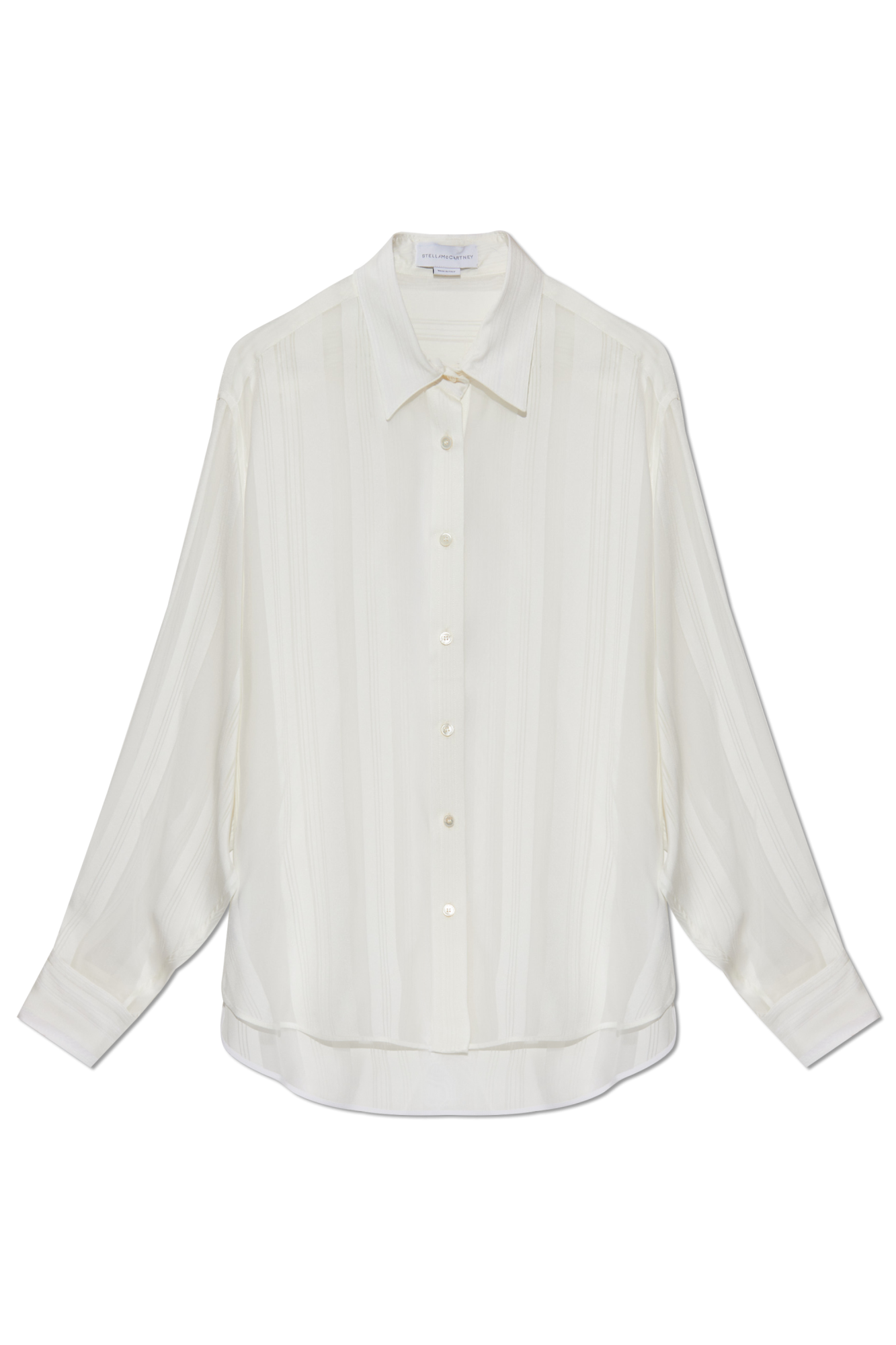 White Silk shirt with a loose fit Stella McCartney - Vitkac